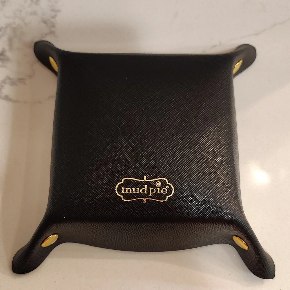 Mudpie Black Trinket Container 